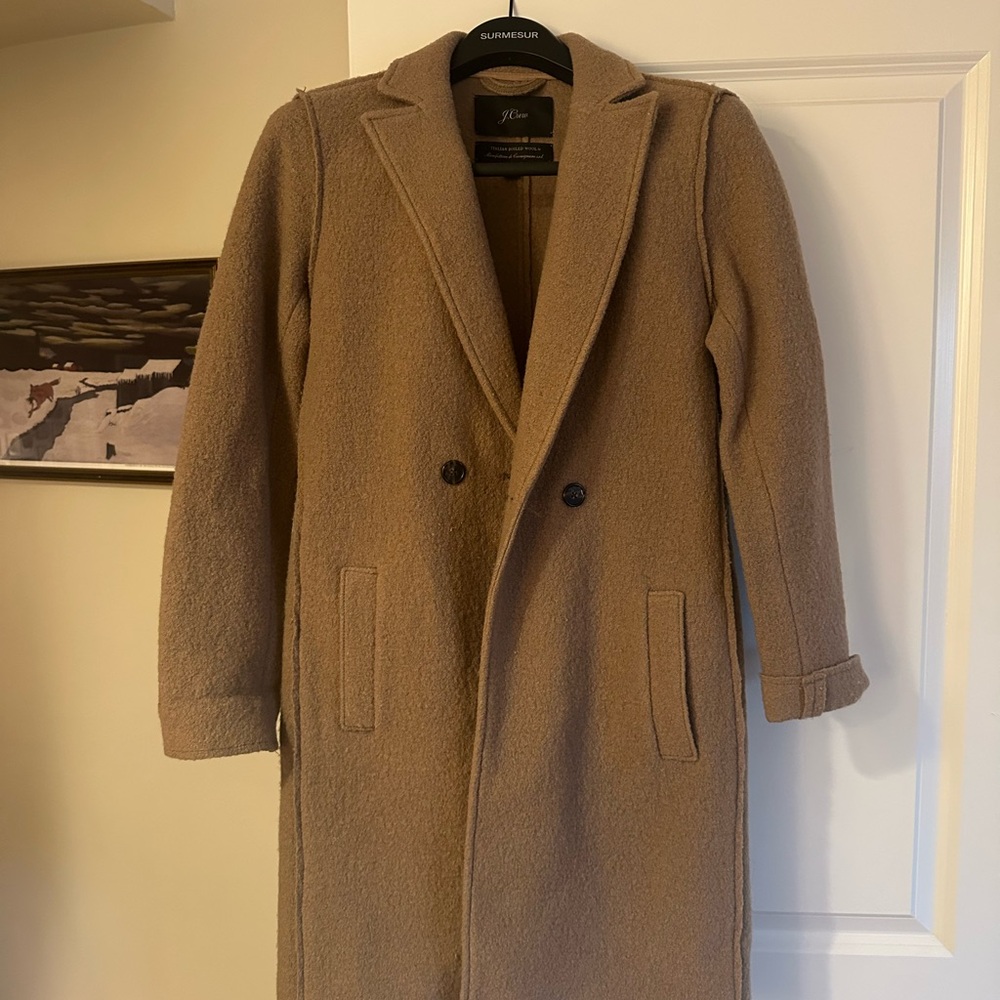 JCrew Daphne Topcoat in Boiled Wool